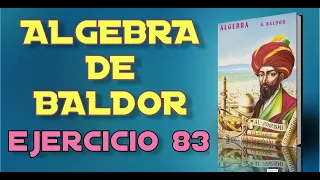 Algebra de Baldor Desde Cero - Ejercicio 83