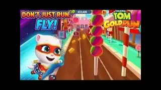 Talking Tom Gold Run Candy Sideworld with Super Angela in Spooky Halloween World HD