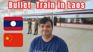 Bullet High Speed train travel from Luang Prabang to Vientiane Laos. Urdu/Hindi Vlog