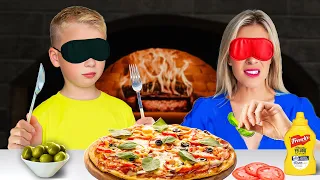 Pizza Challenge Blindfolded! *BAD IDEA