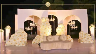Serene #WeddingReception of Vineeth & Liritha | #RidhiraRetreat | #Lakefront | #EventVenue