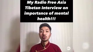 Radio Free Asia interview- importance of Mental Health- in Tibetan language