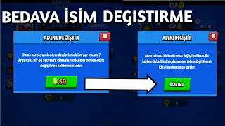 Taş Harcamadan Bedava İsim Değiştirmek - Brawl Stars Türkçe