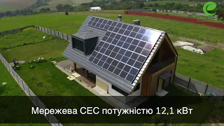 Сонячна електростанція (СЕС) / Потужність 12,21 кВт / Зелений Тариф /