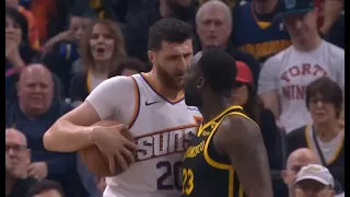 Draymond Green and Jusuf Nurkic Get Heated "Im In His Head"