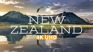 NEW ZEALAND (4K UHD) Best Ambient Music For Meditation, Stress Relief + Ambient Nature Drone Film