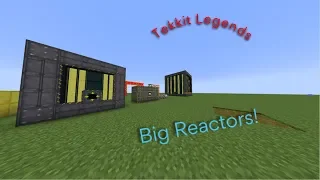 Tekkit Legends - Big reactors tutorial - How to make a Basic Reactor and battery