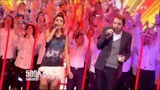 Christophe Willem/Jenifer - Time of my Life - 500 Choristes TF1 - 06 01 2012