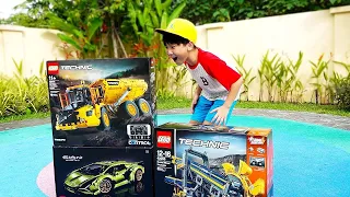 Yejun learns how to assemble Lego cars | Toys for Children