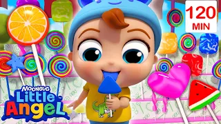 Colorful La-La Lollipop Song 🍭 Little Angel - Nursery Rhymes and Kids Songs | After School Club