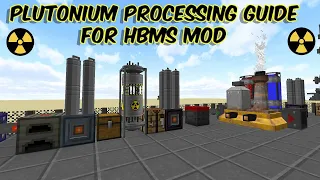 Plutonium Processing guide for HBMs Mod | Make Plutonium Fuel for Nuclear Reactors in Minecraft