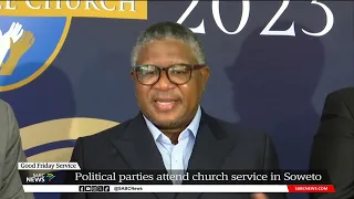 Political parties attend church service at Grace Bible Good Friday Service at Orlando Stadium