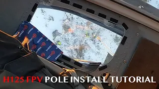 Airbus H125 Helicopter tutorial how to sling and install small powerline poles FPV & cockpit audio