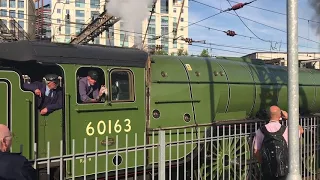 60163 Tornado departs London Kings Cross on 28th August 2017