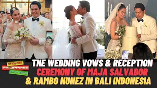 FULL VIDEO Coverage Wedding Vows, Reception & Ceremony of Maja Salvador and Rambo Nunez