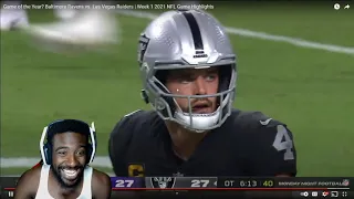 THIS GAME WAS CRAZY! Baltimore Ravens vs Las Vegas Raiders Wk 1 Highlights! REACTION!