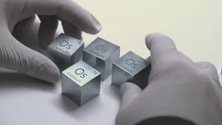 Luciteria Science osmium inch cubes