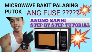 Microwave bakit palaging putok ang fuse step by step tutorial JM TUTORIAL