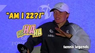 Iga Swiatek FUNNY MOMENT "Am I 22?!" - WTA Finals 2023