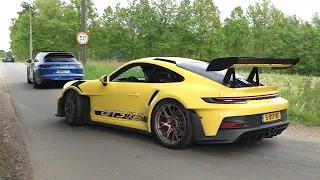 Supercars Accelerating! LaFerrari, 992 GT3 RS, 296 GTB, Aventador Akrapovic, 488 Pista, M3 G80 R44