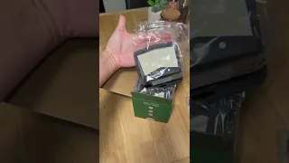 unboxing of CLAONER Solar Lights Outdoor 128 LED/4 Pack