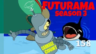 Futurama Season Three (2001) Carnage Count