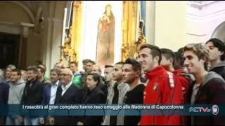 Fc Crotone | I rossoblù al gran completo hanno reso omaggio alla Madonna di Capocolonna