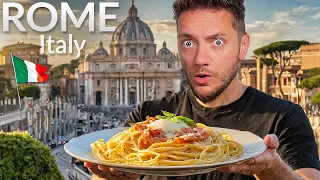 ROME FOOD TOUR! - First Time Trying Traditional Dishes in Italy