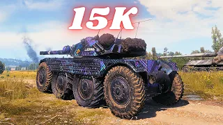 Panhard EBR 105  15K Spot + Damage  World of Tanks Replays