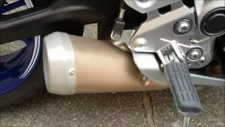 Modified MT 07 Stock Exhaust