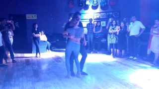 Bachata Social Dance by Samy and Carolina (BFK) at La Rumba, Pune, India