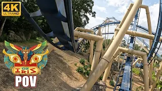 OzIris POV (Front Row, 4K 60FPS), Parc Asterix Bolliger & Mabillard Inverted Coaster | Non-Copyright