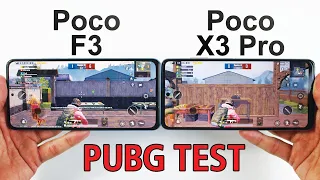 Xiaomi Poco F3 vs Poco X3 Pro PUBG MOBILE TEST - Snapdragon 870😈 vs Snapdragon 860👹