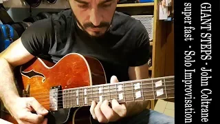 Giant Steps - John Coltrane - Jazz Guitar improvisation - original speed 286 bpm - Moreno Viglione