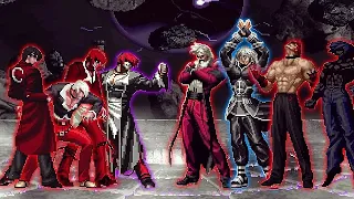 [Mugen KOF] Iori Yagami Team Vs Bosses Orochi Rugal Team