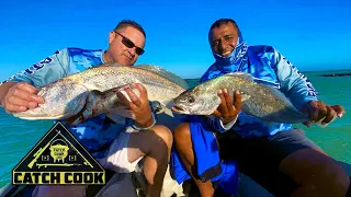Kob fishing off inflatable boat | catch cook | tip of Africa