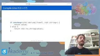 Akademy 2020 - Ivan Cukic - C++17 and 20 Goodies