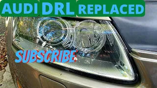 Audi A6 C6 Daytime Running Light Replacement (How to DRL Replacement )