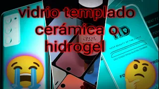 Vidrio templado 😱 cerámica o hidrogel cuál usar