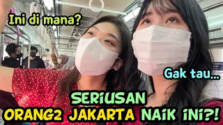 🇮🇩vlog#14 CEWEK2 KOREA kena CULTURE SHOCK PAS NAIK KRL di JAKARTA😲 feat. @YUNANUNA