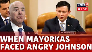 Mike Johnson LIVE News | House Speaker Fumes At Homeland Secretary Mayorkas Over Border Issue N18L