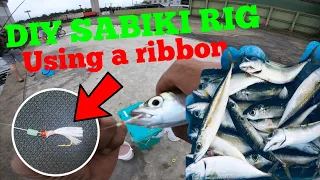 HOW TO MAKE SABIKI RIG FOR MACKEREL USING RIBBON | DIY SABIKI RIG FOR MACKEREL