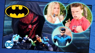 The NINJA KIDZ battle for BAT-TECH! | Spin Master Power Zone | Batman Toys For Kids