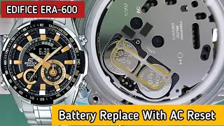 How To AC Reset After Battery Replacement Edifice ERA-600 Watch | SolimBD | DIY