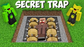 This is a REAL SECRET TRAP FOR THE VILLAGER in Minecraft ! NEW SCARY TRAP !