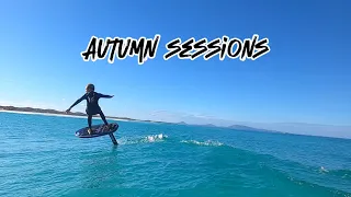 Autumn foil fun at notorious Shark beach