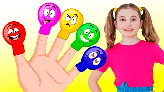 Balloon Song (Finger Family version) & more Funny Songs For Kids and Nursery Rhymes