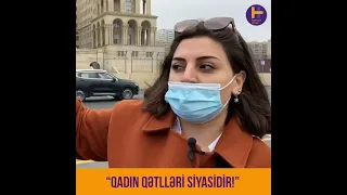 Feministlər şəhərin mərkəzində aksiya keçiriblər