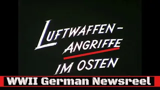 WWII GERMAN NEWSREEL  HE-111 BOMBING RAID OVER SOVIET LINES   OPERATION BARBAROSSA 32540d