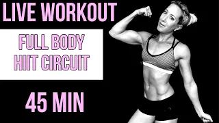 45 MIN/ Full Body HIIT CIRCUIT | RVNFIT